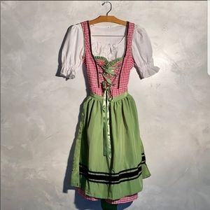 Gaudi Leathers Bavarian German Drindl Dress Sz 6